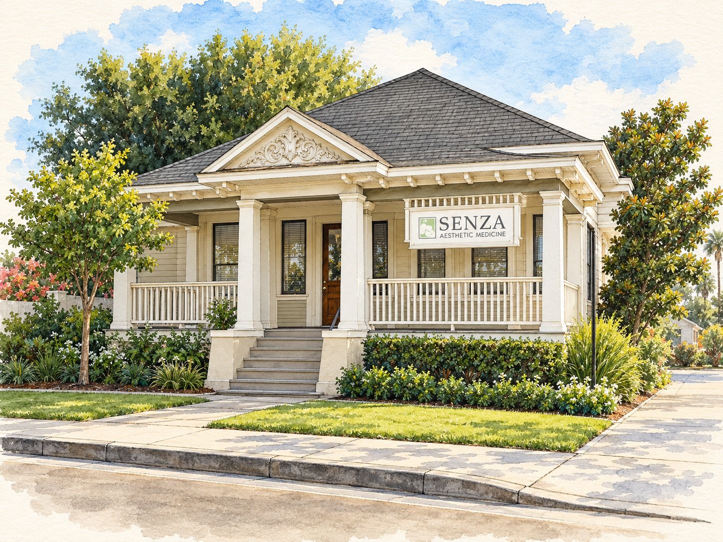 The Victorian house in Redlands that is home to Senza Aesthetic Medicine